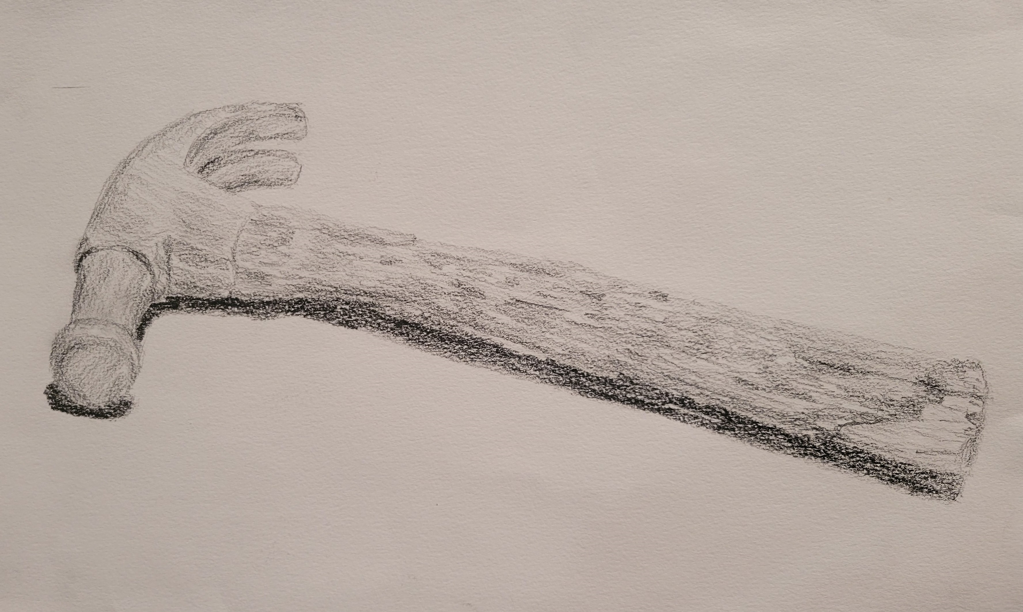 a sketch of a hammer