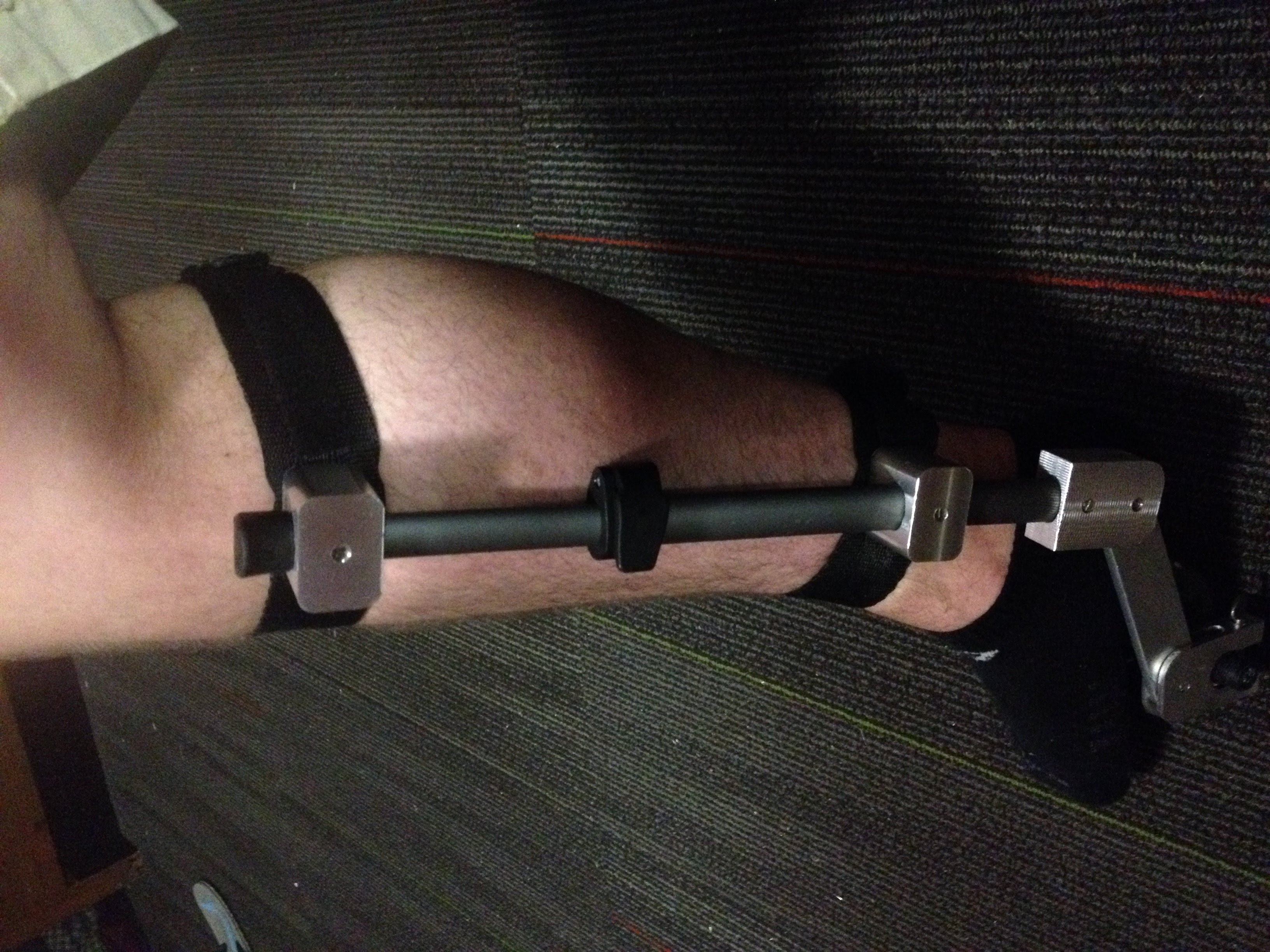 the prototype modeled on a person's leg