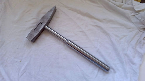 a steel machinist's hammer
