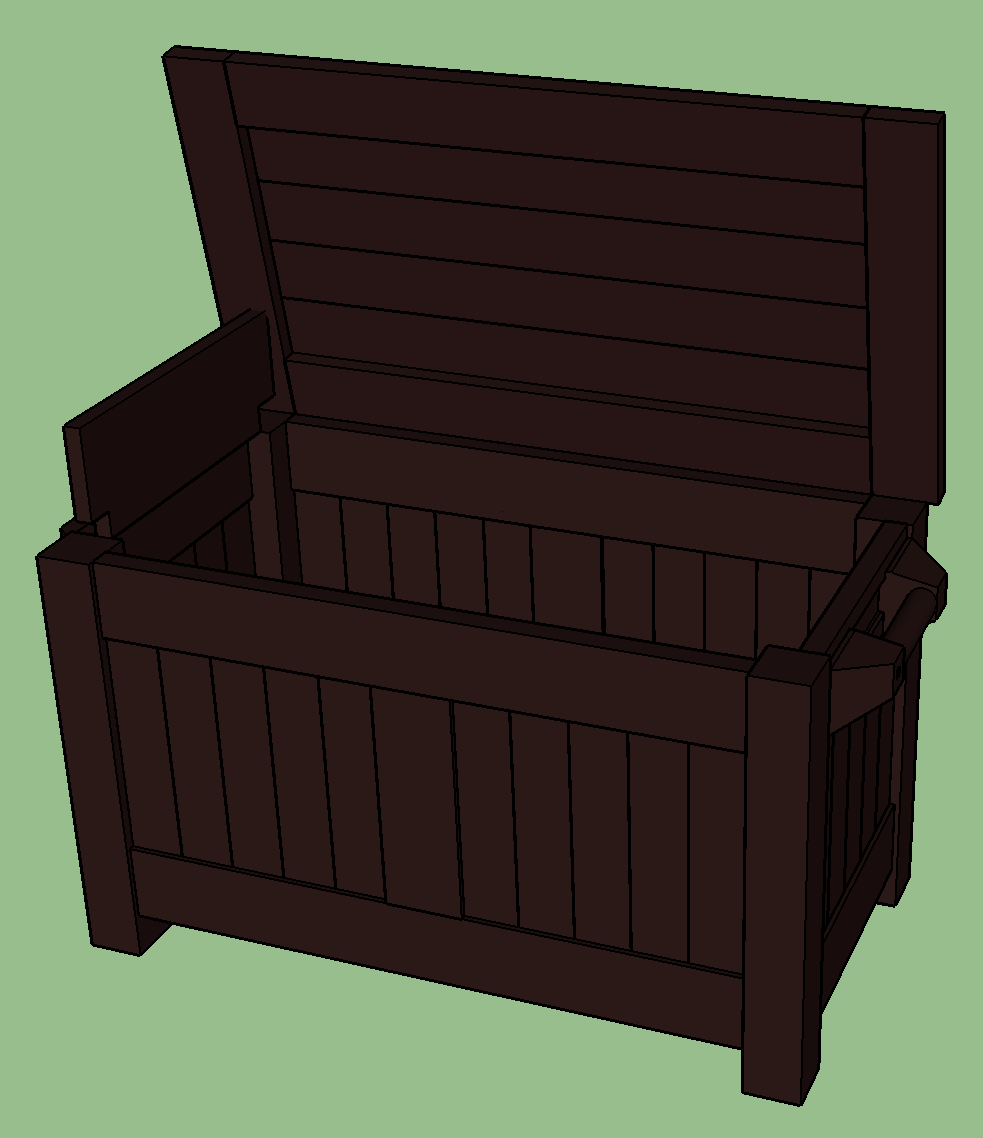 CAD for a wooden chest